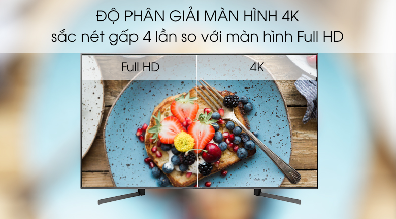 Android Tivi Sony 4K 85 inch KD-85X9500G độ phân giải 4K