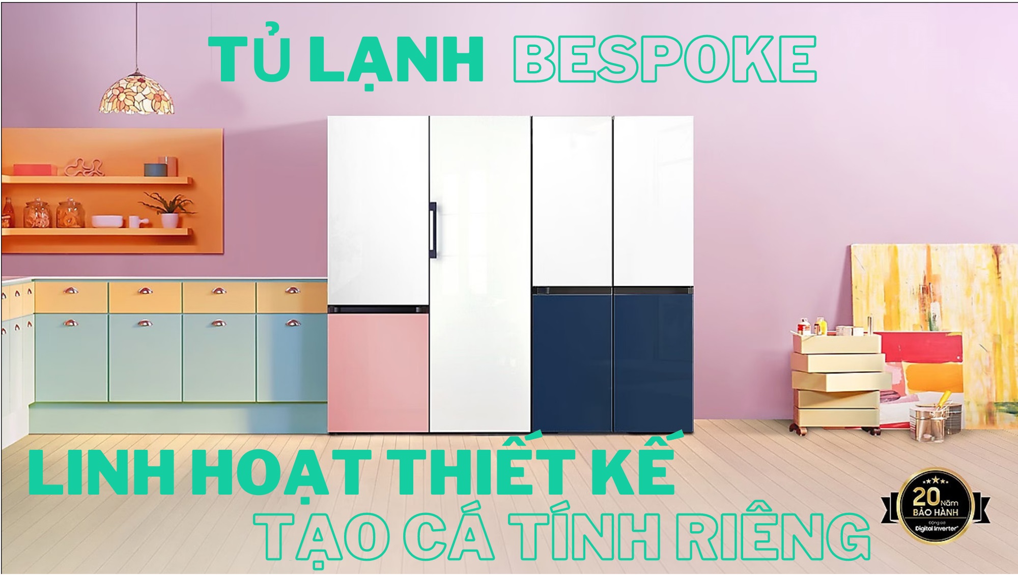 Tạo cá tính riêng với Tủ lạnh Samsung Bespoke