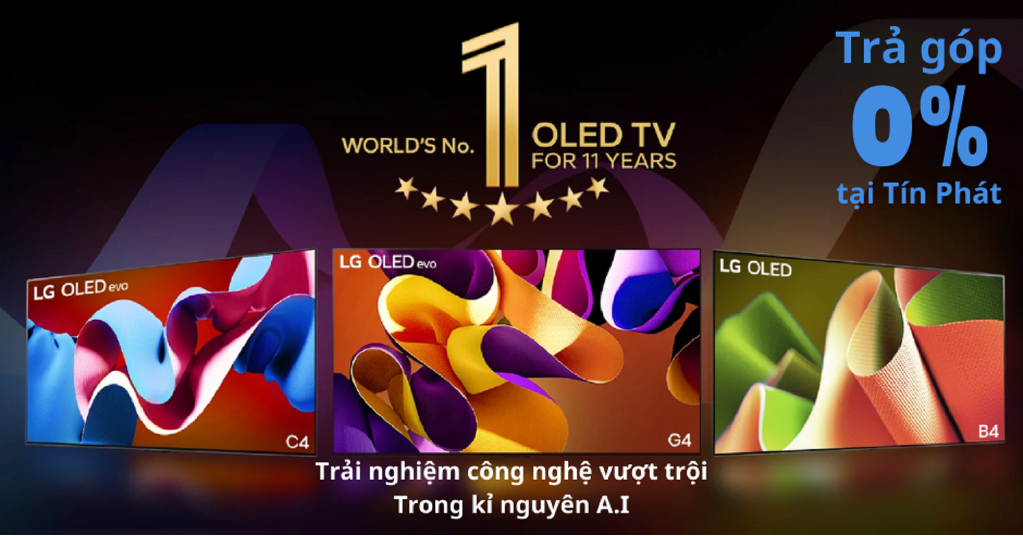 Smart Tivi 4K OLED LG mới nhất 2024